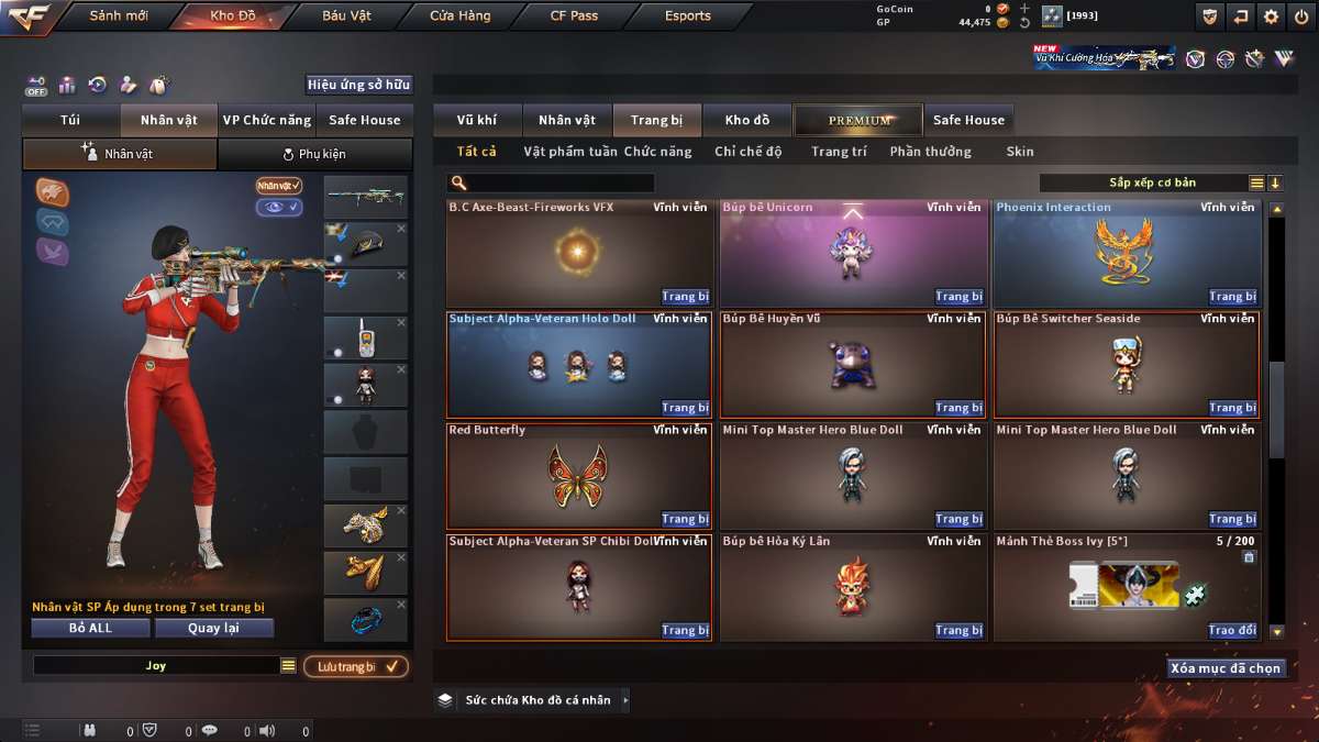 shop acc cf uy tin gia re